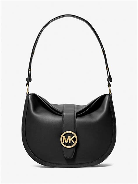 michael kors black hobo|Michael Kors gabby large hobo.